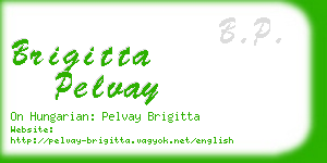 brigitta pelvay business card